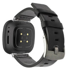 Leather Strap for Fitbit Versa 2/Lite/3/4/Sense, Pin Buckle Smartwatch Band - STRAPS
