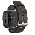 Leather Strap for Fitbit Versa 2/Lite/3/4/Sense, Pin Buckle Smartwatch Band - STRAPS