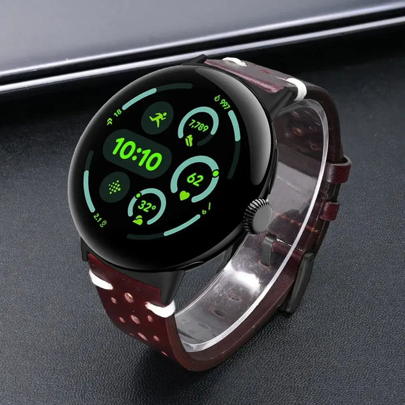 Luxury Leather Band for Google Pixel Watch 3 – Business Strap for Pixel Watch 3/2/1 (41mm & 45mm) STRAPS