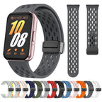 Magnetic D Buckle Sports Silicone Band for Samsung Galaxy Fit 3 SM-R390 – Comfortable & Secure Fit - STRAPS