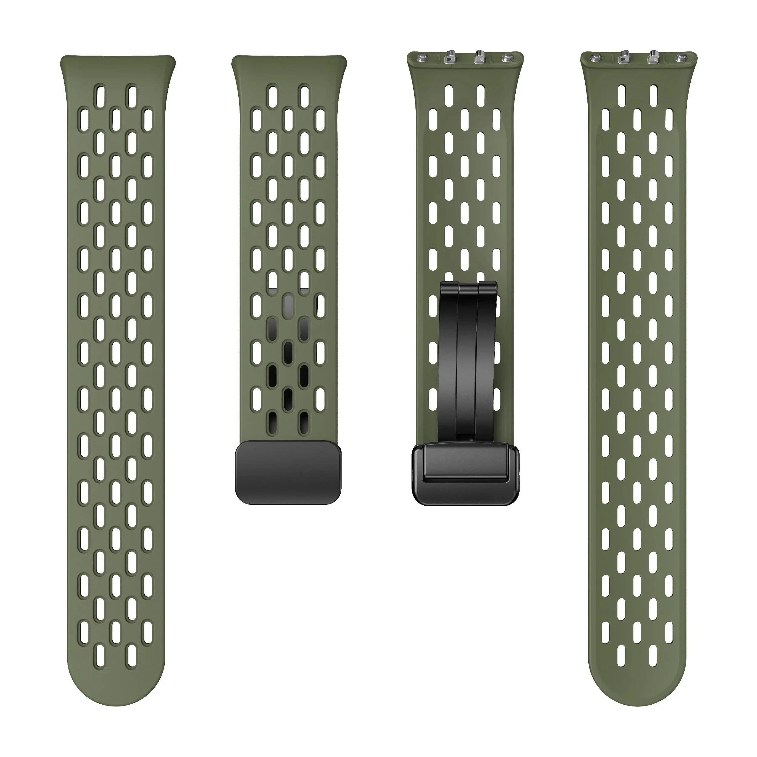 Magnetic D Buckle Sports Silicone Band for Samsung Galaxy Fit 3 SM-R390 – Comfortable & Secure Fit - STRAPS