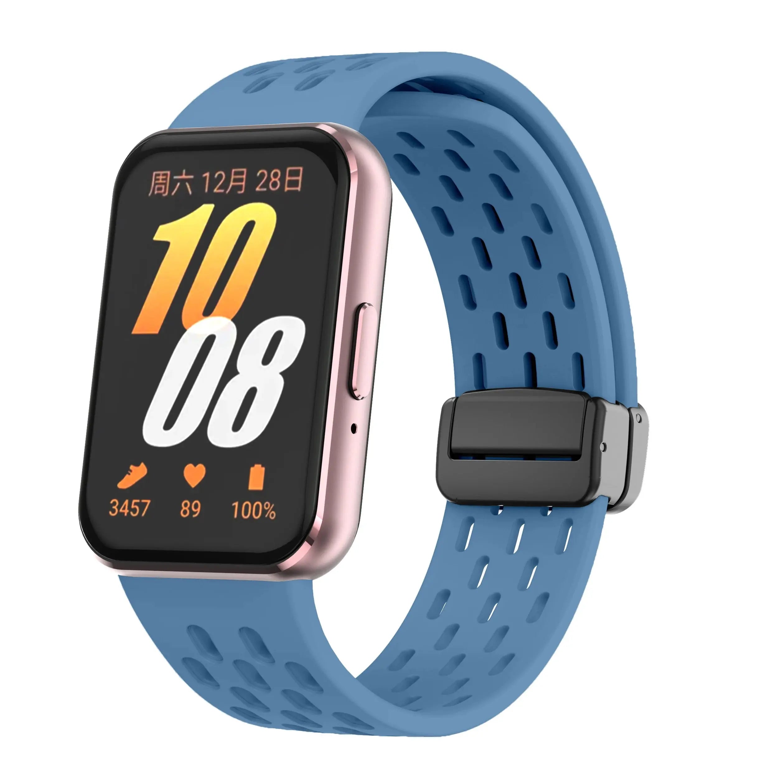 Magnetic D Buckle Sports Silicone Band for Samsung Galaxy Fit 3 SM-R390 – Comfortable & Secure Fit - STRAPS