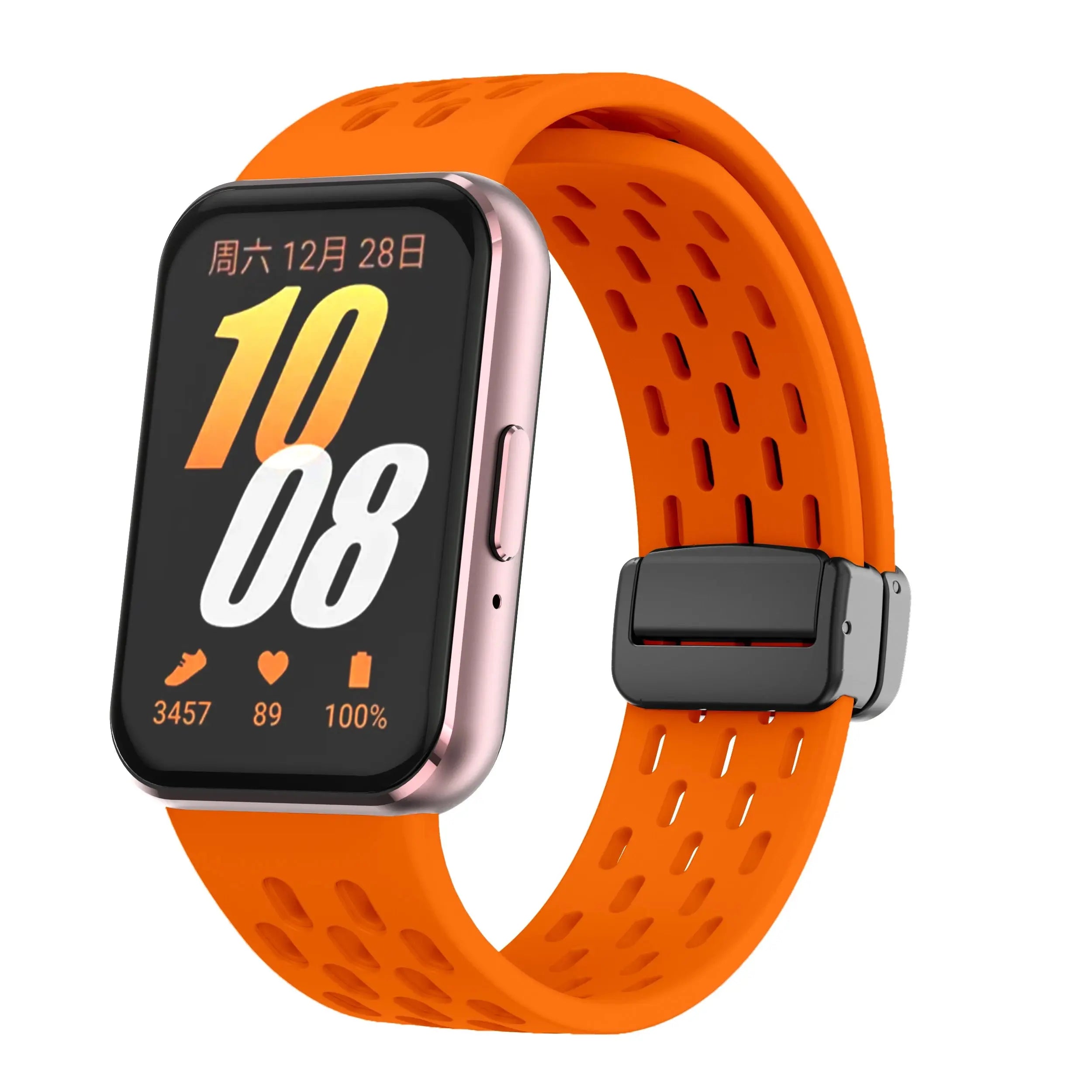 Magnetic D Buckle Sports Silicone Band for Samsung Galaxy Fit 3 SM-R390 – Comfortable & Secure Fit - STRAPS