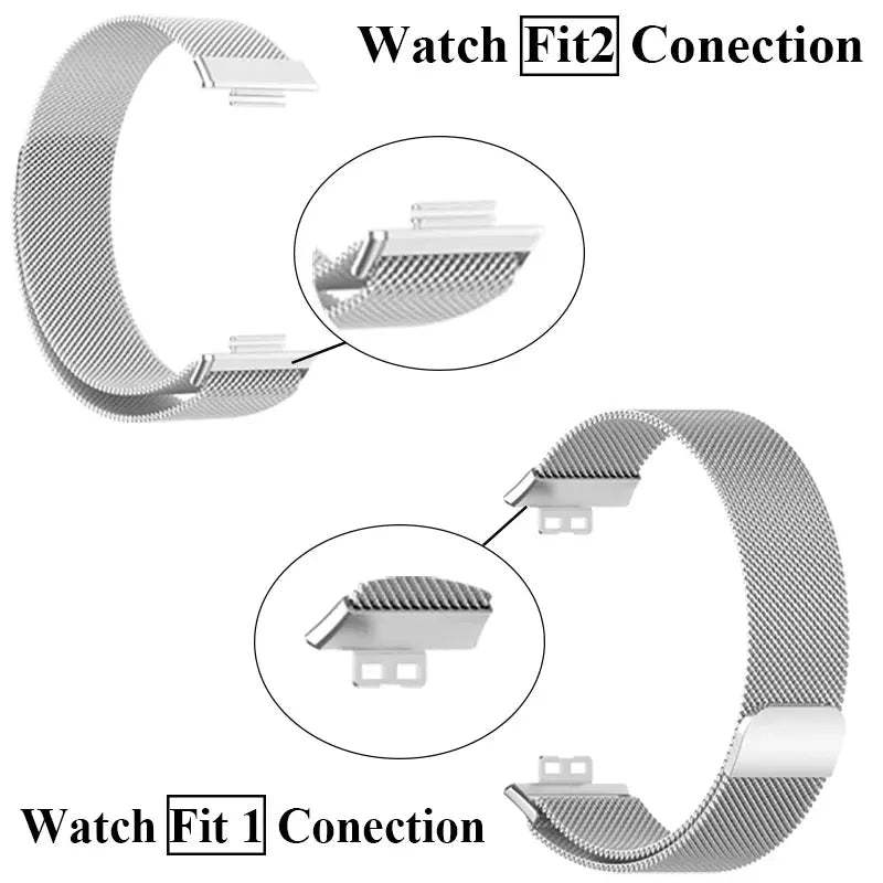 Magnetic Milanese Loop with Case for Huawei Watch Fit & Fit 2 STRAPS