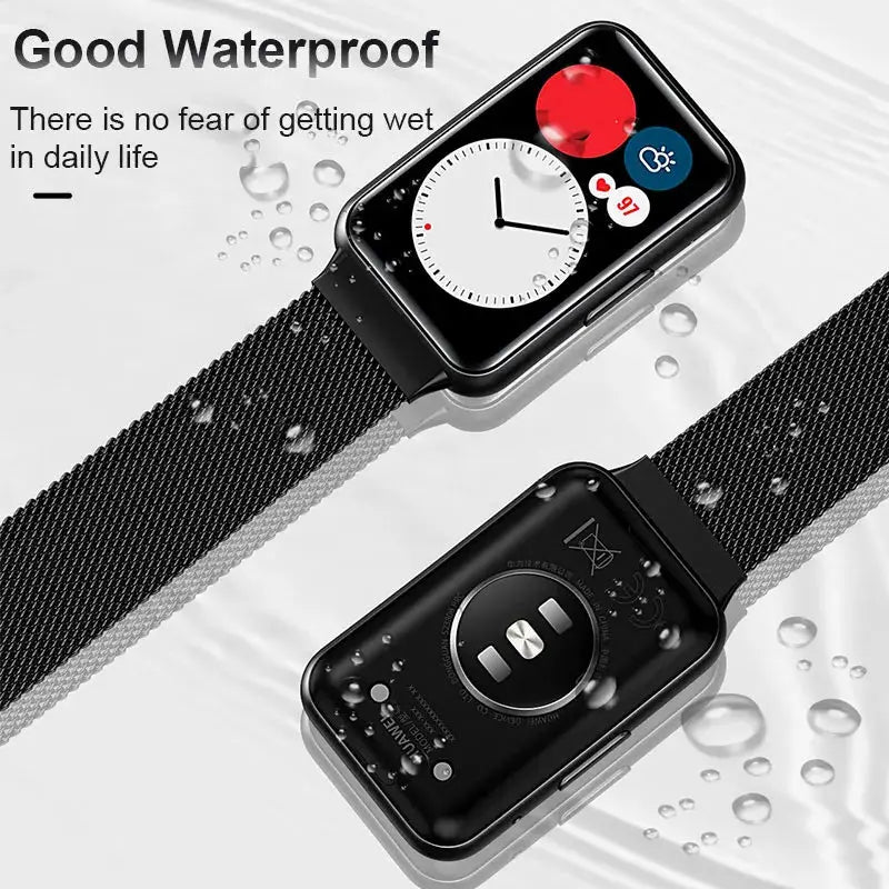 Magnetic Milanese Loop with Case for Huawei Watch Fit & Fit 2 STRAPS