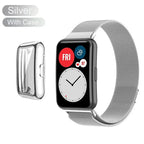 Magnetic Milanese Loop with Case for Huawei Watch Fit & Fit 2 STRAPS