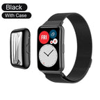 Magnetic Milanese Loop with Case for Huawei Watch Fit & Fit 2 STRAPS