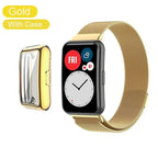 Magnetic Milanese Loop with Case for Huawei Watch Fit & Fit 2 STRAPS