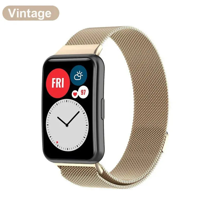 Magnetic Milanese Loop with Case for Huawei Watch Fit & Fit 2 STRAPS