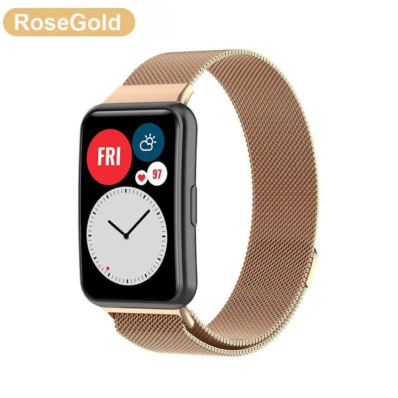 Magnetic Milanese Loop with Case for Huawei Watch Fit & Fit 2 STRAPS