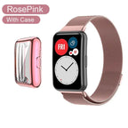 Magnetic Milanese Loop with Case for Huawei Watch Fit & Fit 2 STRAPS