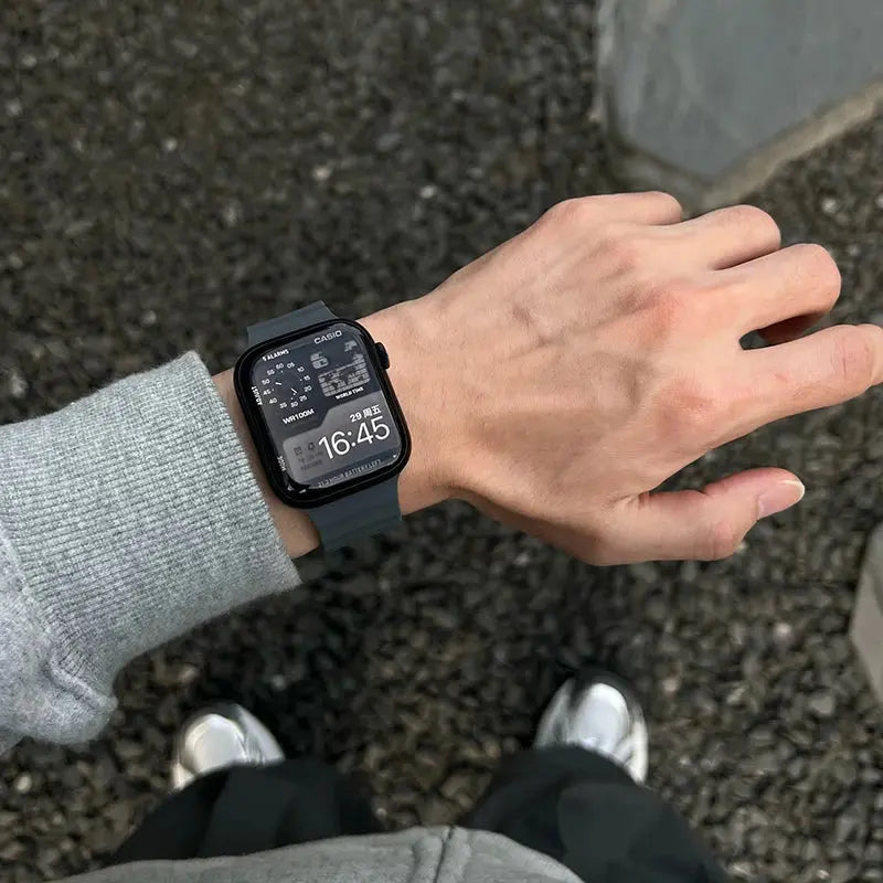 Magnetic Ocean Silicone Strap for Apple Watch Ultra, Series 10-1 & SE STRAPS