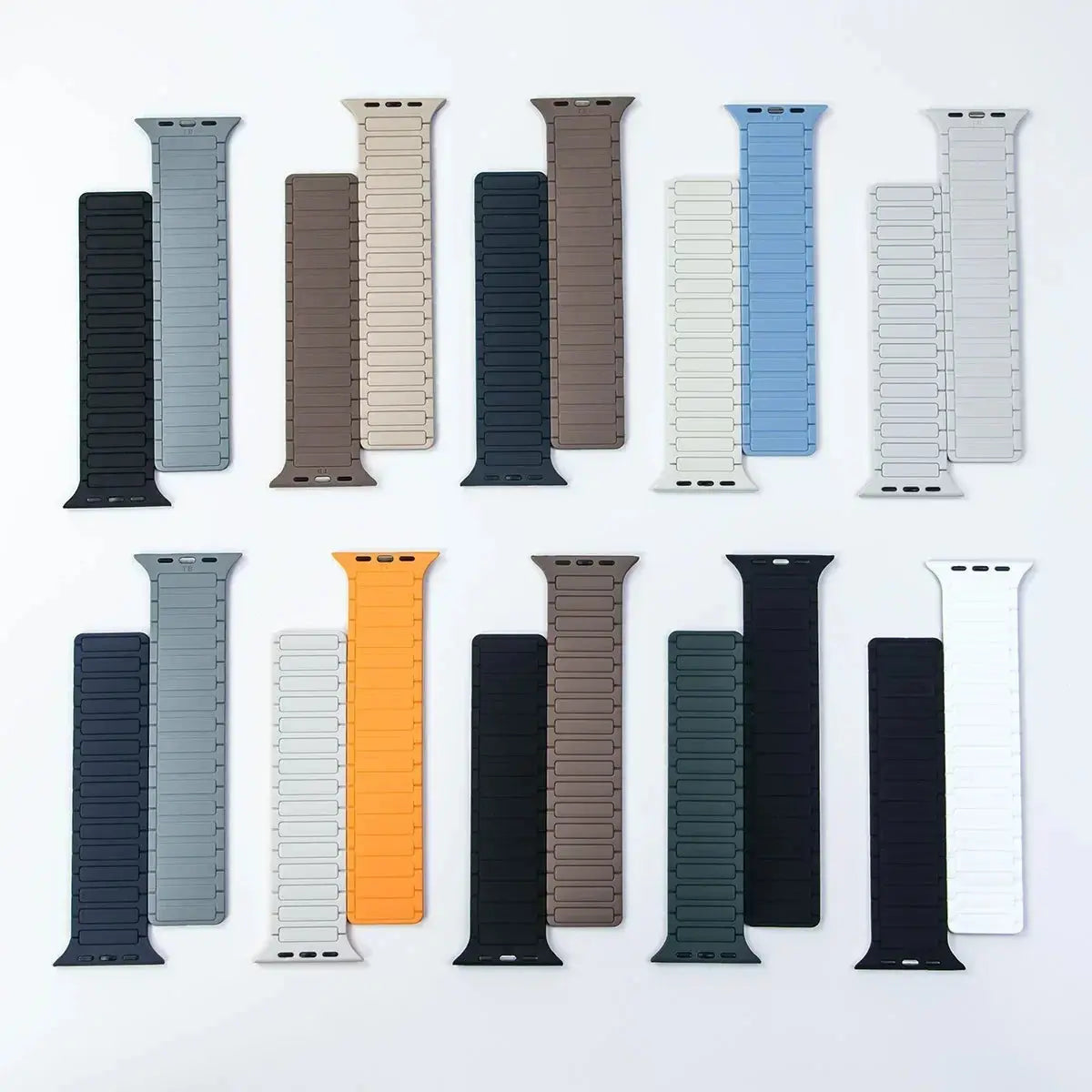 Magnetic Silicone Band for Apple Watch Ultra 2, Series 10, 9, 8, 7, SE – 49mm, 45mm, 44mm, 42mm, 41mm, 40mm STRAPS