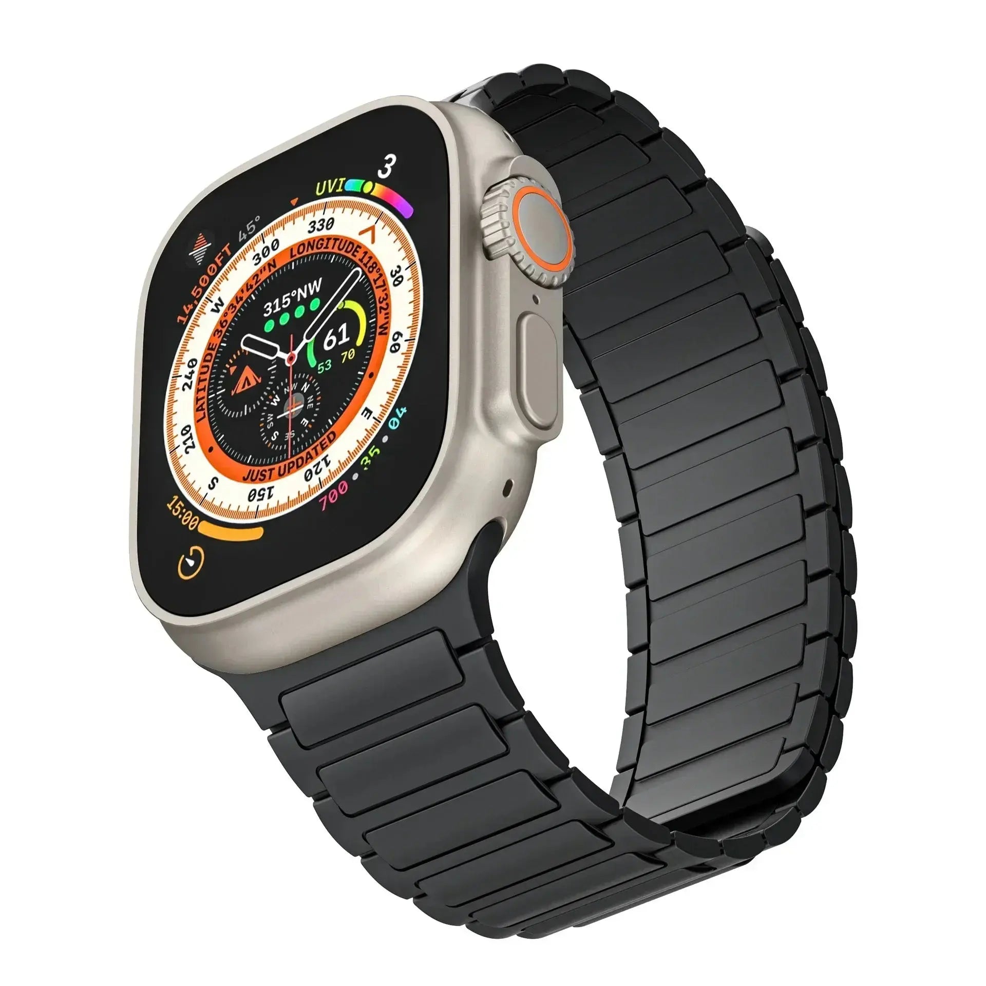 Magnetic Silicone Band for Apple Watch Ultra 2, Series 10, 9, 8, 7, SE – 49mm, 45mm, 44mm, 42mm, 41mm, 40mm STRAPS