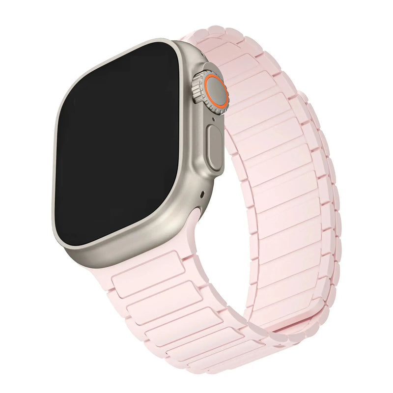Magnetic Silicone Band for Apple Watch Ultra 2, Series 10, 9, 8, 7, SE – 49mm, 45mm, 44mm, 42mm, 41mm, 40mm STRAPS