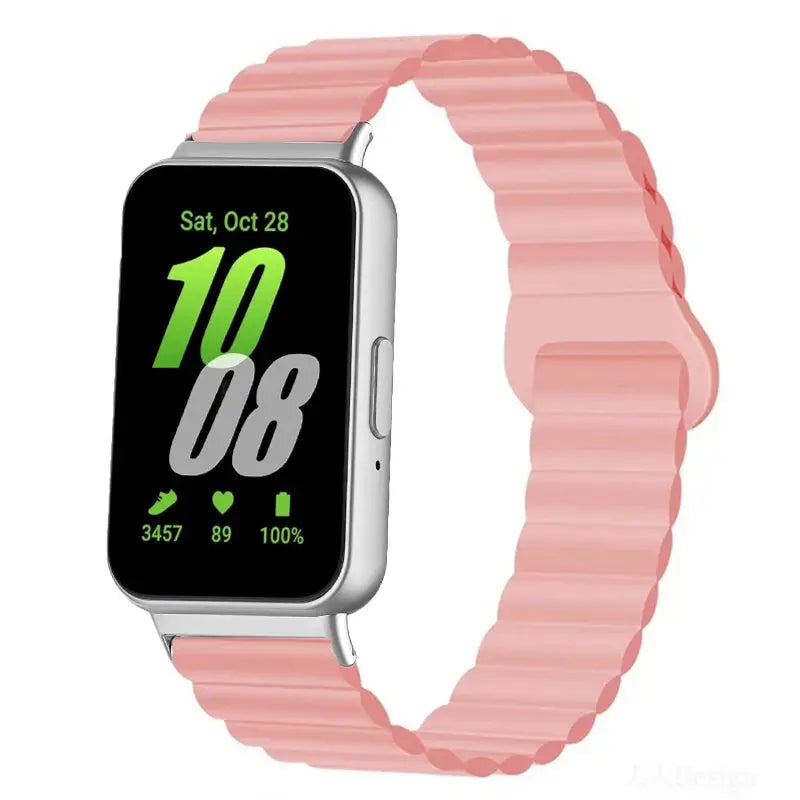 Magnetic Sport Silicone Strap for Samsung Galaxy Fit 3 – Adjustable Watch Band for Men & Women - STRAPS