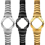 Metal Case & Band for G-SHOCK GA100/110/120/GD100/120 - Stainless Steel Bezel - STRAPS