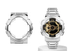 Metal Case & Band for G-SHOCK GA100/110/120/GD100/120 - Stainless Steel Bezel - STRAPS