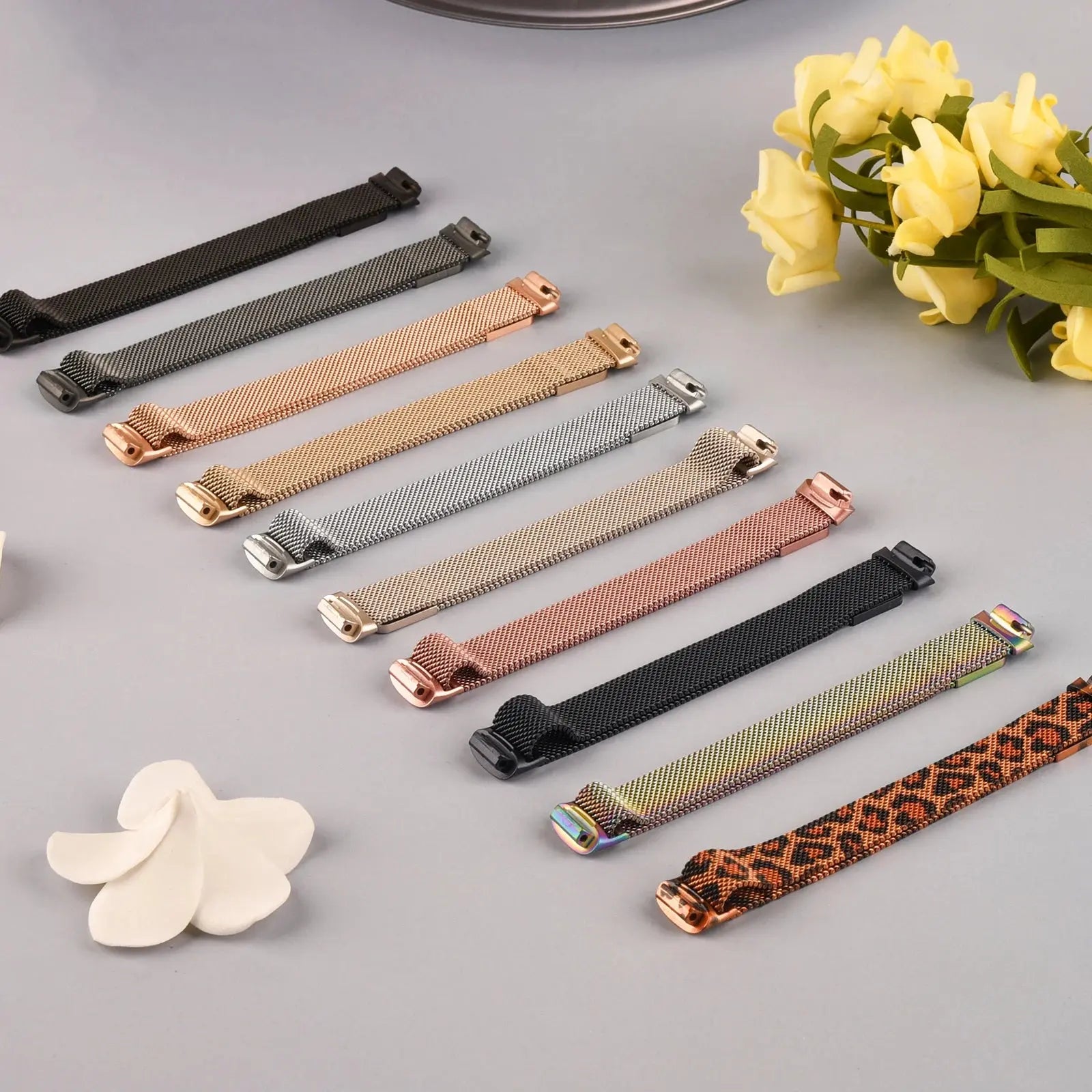 Metal Magnetic Loop Strap for Fitbit Inspire 3 - Stainless Steel Milanese Band - STRAPS
