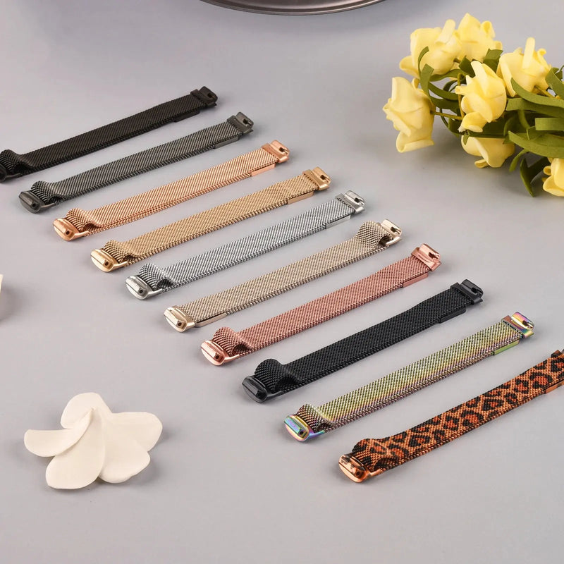 Metal Magnetic Loop Strap for Fitbit Inspire 3 - Stainless Steel Milanese Band - STRAPS
