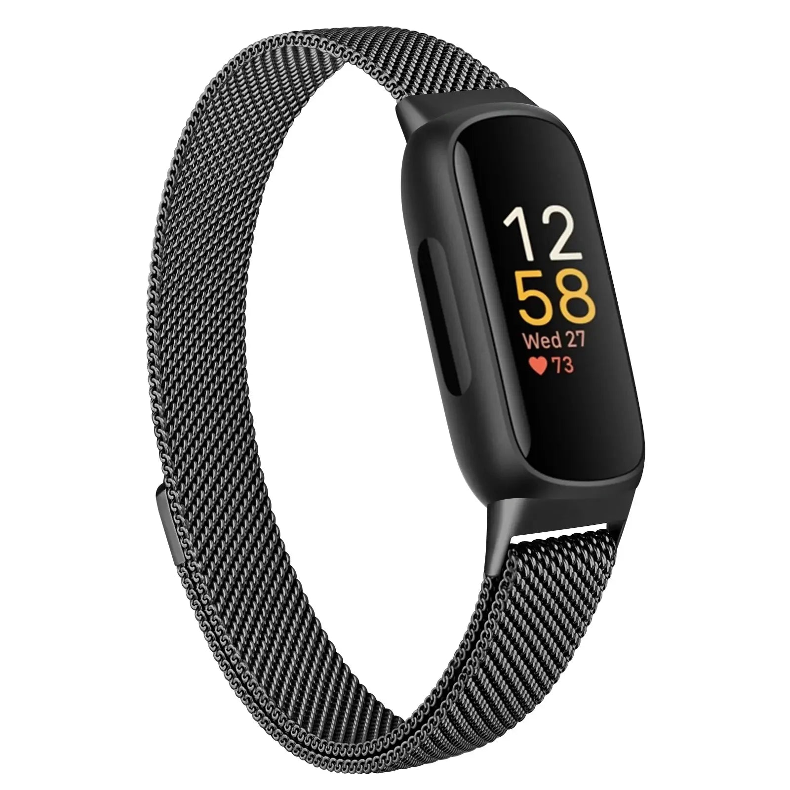 Metal Magnetic Loop Strap for Fitbit Inspire 3 - Stainless Steel Milanese Band - STRAPS