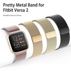 Metal Magnetic Strap for Fitbit Versa 4/3/2/Lite/Sense 2, Stainless Steel Band - STRAPS