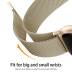Metal Magnetic Strap for Fitbit Versa 4/3/2/Lite/Sense 2, Stainless Steel Band - STRAPS