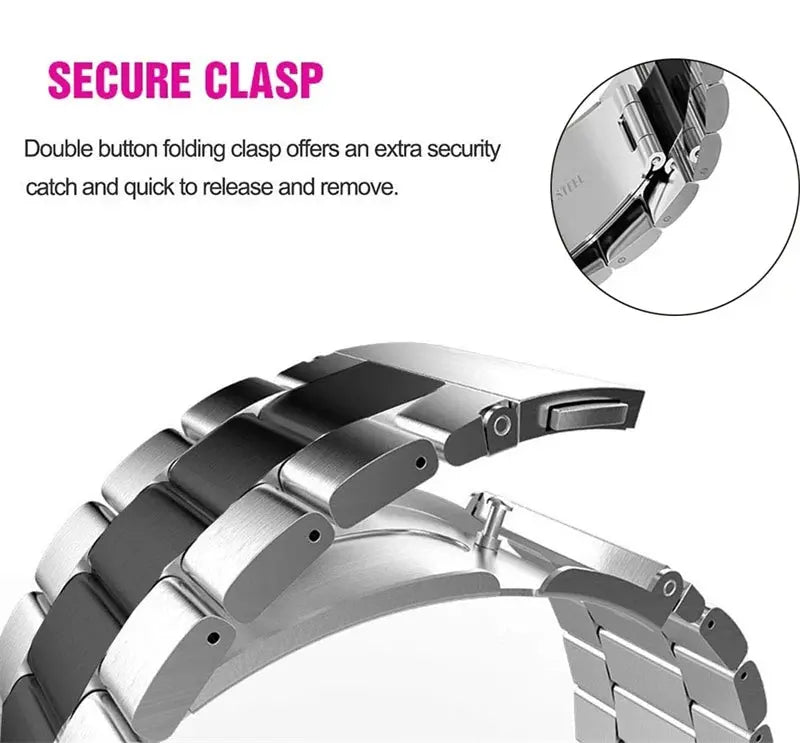 Metal Strap for Huawei Watch Fit 3 - Stainless Steel Smartwatch Wristband Accessory - Many Colours JANSIN