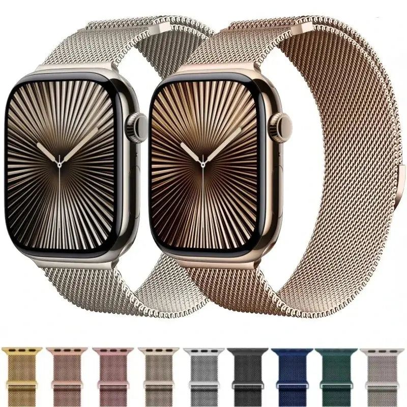 Milanese Magnetic Strap for Apple Watch – Ultra 2, Series 10, 9, 8, 7,  6, 5, 4, SE, 3, 2, 1 STRAPS