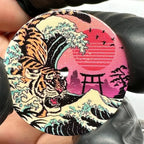 NH35 Modified Dial - 28.5mm Kanagawa Oil Painting - Full Luminous - STRAPS