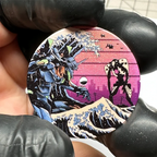 NH35 Modified Dial - 28.5mm Kanagawa Oil Painting - Full Luminous - STRAPS