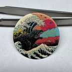 NH35 Modified Dial - 28.5mm Kanagawa Oil Painting - Full Luminous - STRAPS