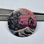 NH35 Modified Dial - 28.5mm Kanagawa Oil Painting - Full Luminous - STRAPS