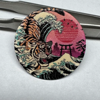 NH35 Modified Dial - 28.5mm Kanagawa Oil Painting - Full Luminous - STRAPS