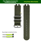 Nylon Canvas Strap for Casio PROTREK PRW-3000/3100/6000/6100Y With Tools 180mm Band STRAPS