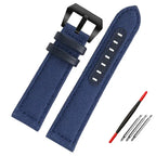 Nylon Canvas & Cowhide Leather Watch Strap for Panerai - 22/24/26mm - PAM111/441 - STRAPS