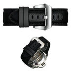 Nylon Canvas & Cowhide Leather Watch Strap for Panerai - 22/24/26mm - PAM111/441 - STRAPS