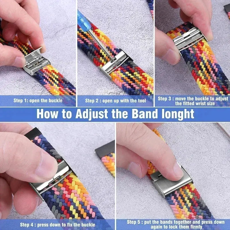 Nylon Loop Strap (20mm/22mm) for Samsung Galaxy, Huawei GT, Amazfit, Xiaomi: Comfortable and Stylish STRAPS
