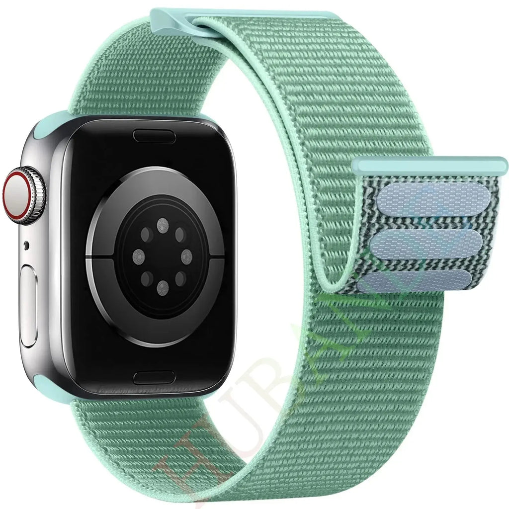Nylon Loop Strap for Apple, Watch Sport Band Bracelet for Series Ultra 8/7/6, SE, 5, 4, 38mm to 49mm STRAPS