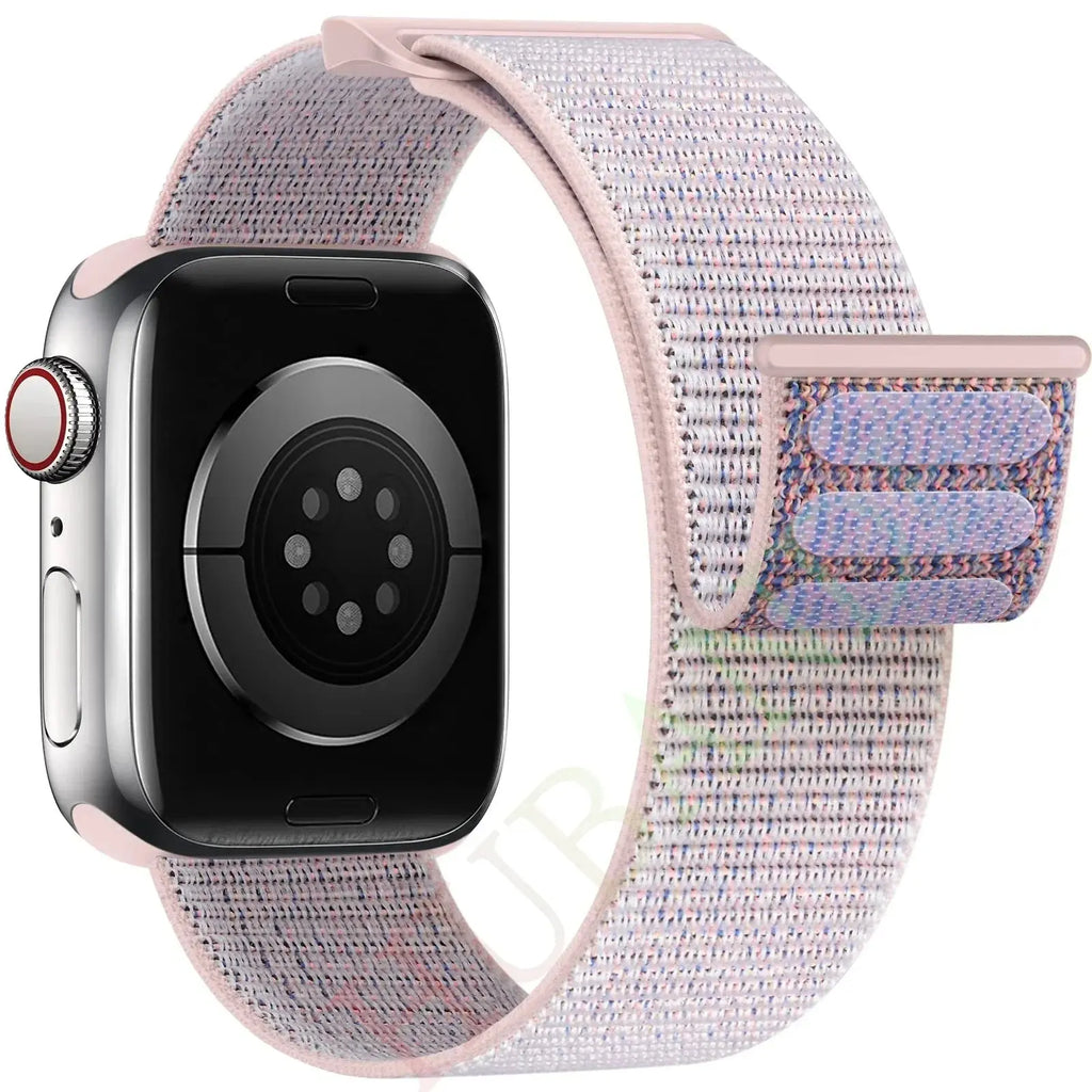 Nylon Loop Strap for Apple, Watch Sport Band Bracelet for Series Ultra 8/7/6, SE, 5, 4, 38mm to 49mm STRAPS