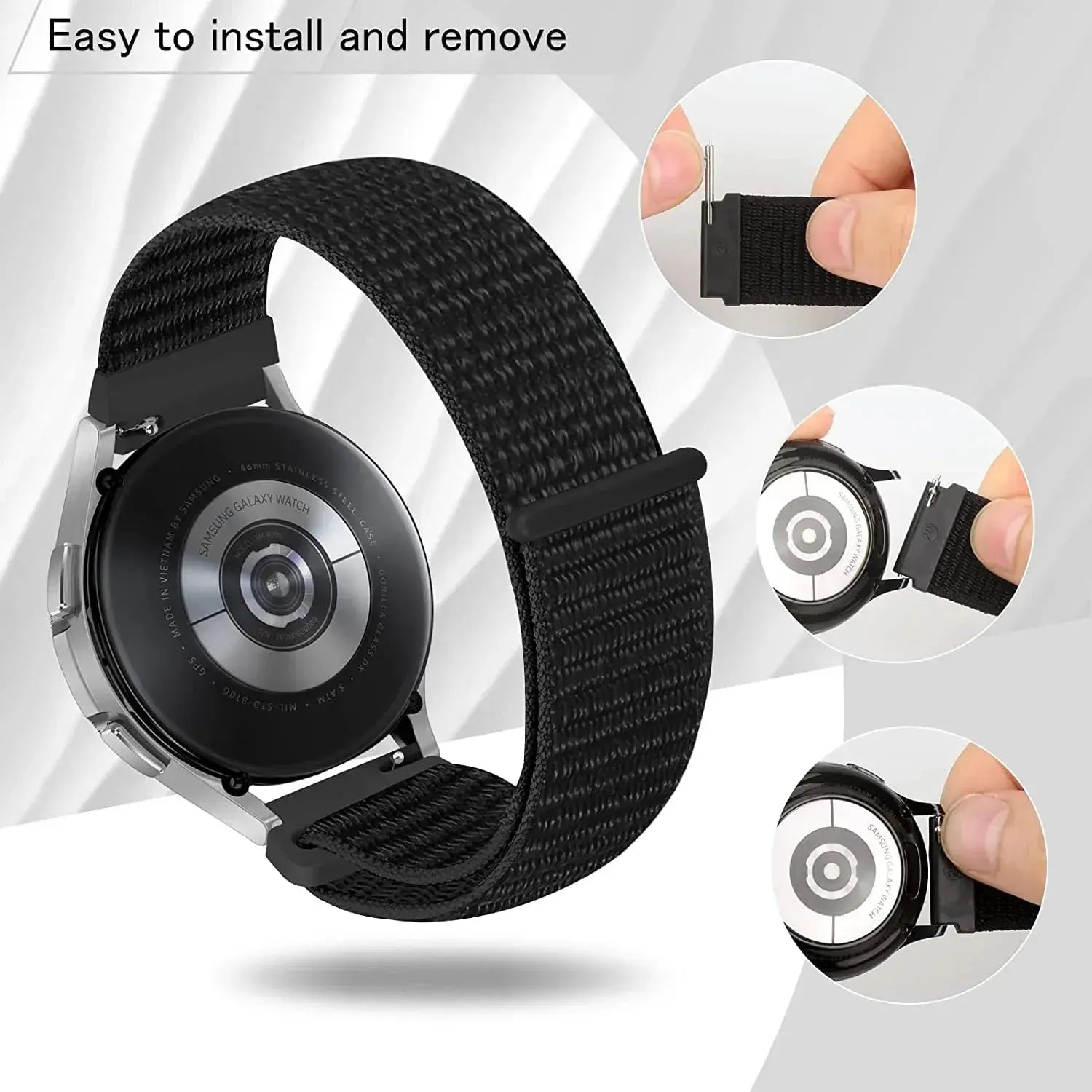 Nylon Loop Strap for Omega X Swatch Joint MoonSwatch & Other Smartwatches (20mm) STRAPS