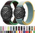 Nylon Loop Strap for Omega X Swatch Joint MoonSwatch & Other Smartwatches (20mm) STRAPS