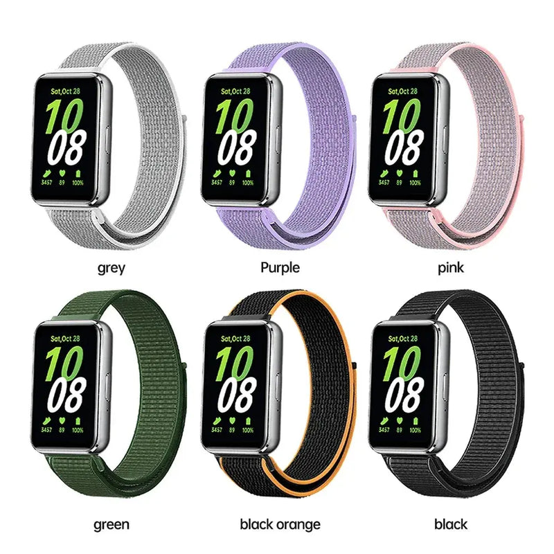 Nylon Loop Strap for Samsung Galaxy Fit 3 – Adjustable Elastic Watchband for All-Day Comfort - STRAPS