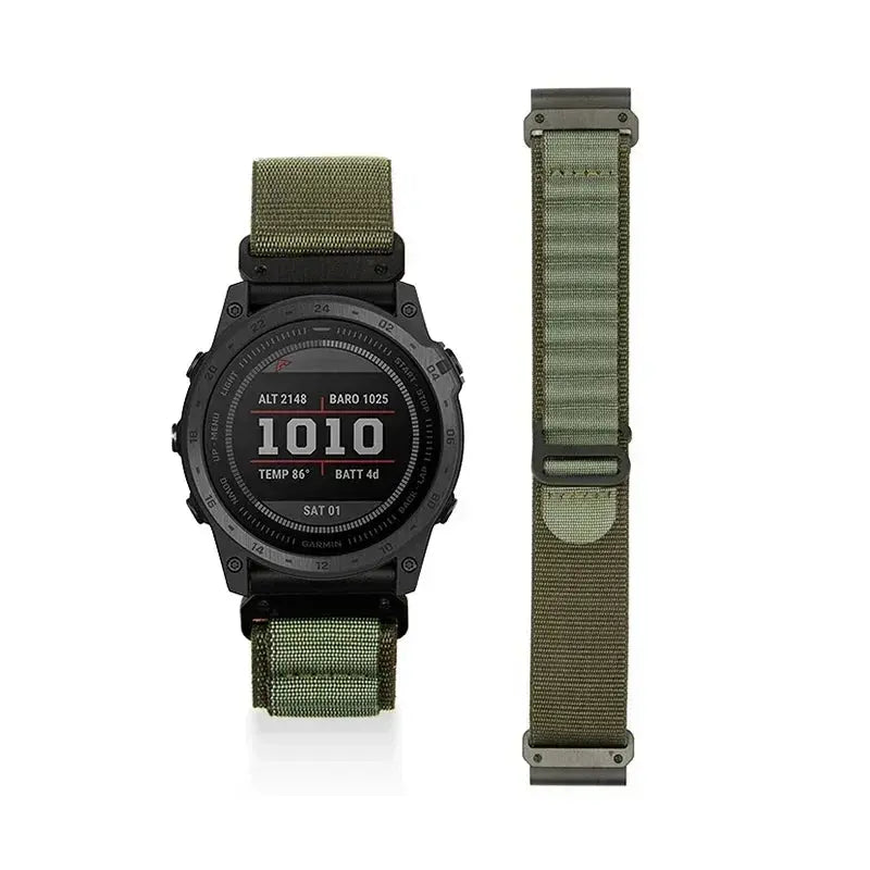 Nylon QuickFit Strap 22mm & 26mm for Garmin Fenix 5X, 6X, 7X, 7 Pro, 8  Tactix 7, Forerunner 965 STRAPS
