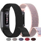 Nylon Sport Loop Band for Fitbit Charge 6/5/4/3/SE – Adjustable Replacement Strap STRAPS