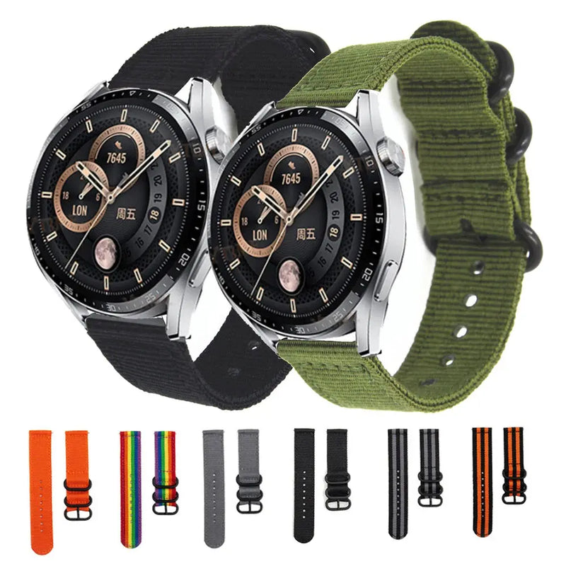 Nylon Sport Replacement Strap for Huawei Honor GS Pro & Honor Magic Watch 2 – Adjustable Wristband for Smartwatches - STRAPS