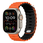 Ocean Silicone Strap for Apple Watch Ultra 2, Series 10, 9, 8, 7, SE – 49mm, 45mm, 41mm, 44mm, 42mm, 40mm STRAPS