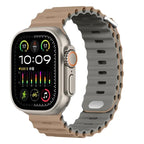 Ocean Silicone Strap for Apple Watch Ultra 2, Series 10, 9, 8, 7, SE – 49mm, 45mm, 41mm, 44mm, 42mm, 40mm STRAPS