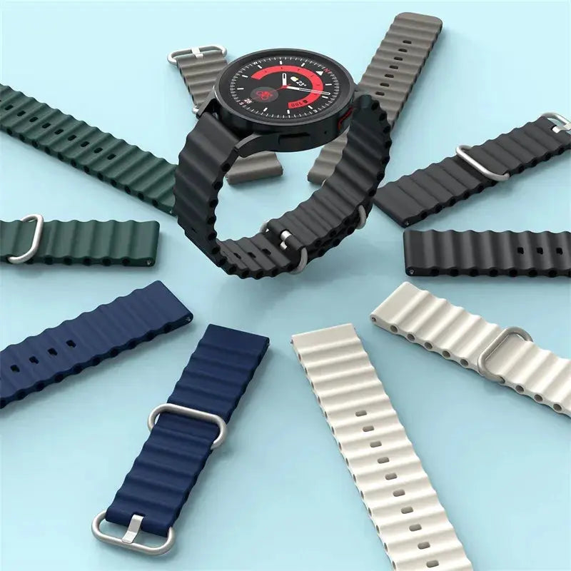 Ocean Watch Band For Samsung Galaxy Watch 6 4-classic/5-Pro-3/active 2/Gear Silicone 22mm 20mm Bracelet Huawei GT 2 3 Pro Strap STRAPS