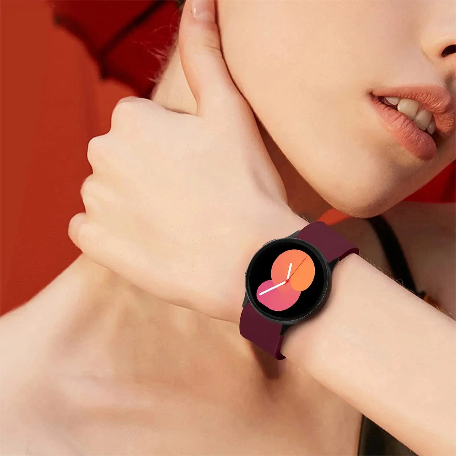 Original Arc Silicone Strap for Samsung Galaxy Watch 7 6 5 4 Pro Classic 40mm–47mm 20mm Band - STRAPS